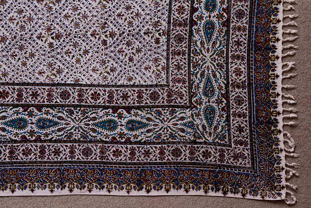 Иранска скатерть каламкари 200 х 135 см Ghalamkar Esfahan 20720286 Иран