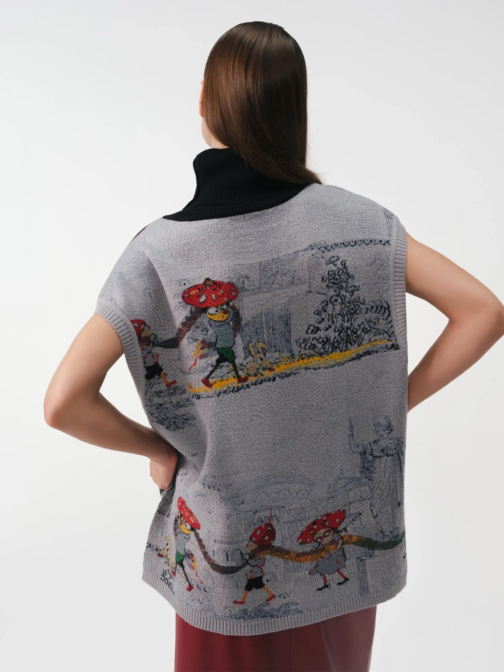 Жилет принтованный OLA OLA