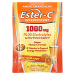 American Health, Ester-C, шипучий вкус, натуральный апельсин, 1000 мг, 21 пакетик по 10 г (0,35 унции)