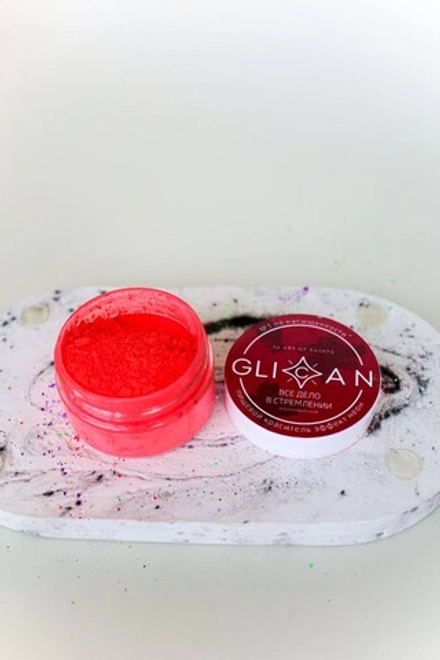 Краситель пищевой Неоновый Glican коралловый "Все дело в стремлении" 10гр