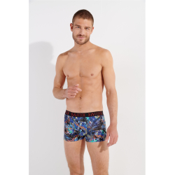 Мужские трусы боксеры набор из 3-х штук (черные, черные с принтом, серые ) HOM JORGE #2 Boxer Briefs 3p 402733_40T033