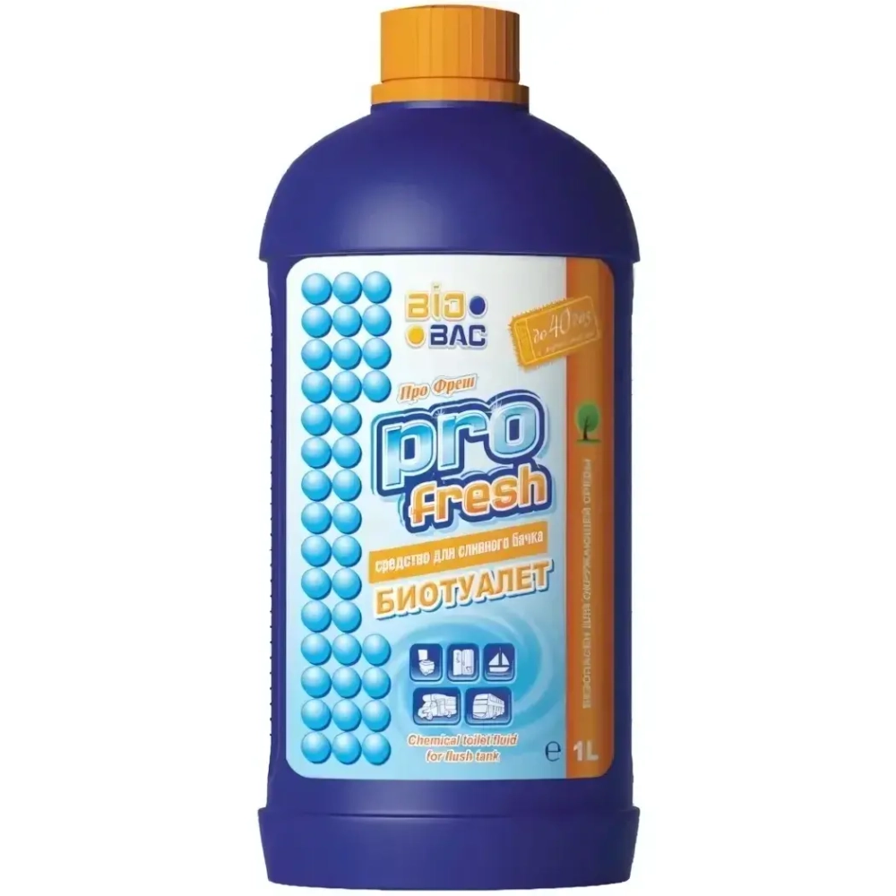 Средство для сливного бачка биотуалета «BioBac» 1л ПРО ФРЕШ