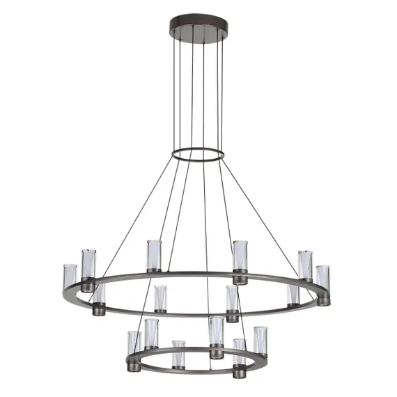 7143/110L HIGHTECH ODL26 513 светильник темный никель/акрилл/металл IP20 LED 93W 5960Лм 3000K 220V DEFANCE