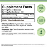 Double Wood Supplements - GABA - 300 x 500 mg capsules