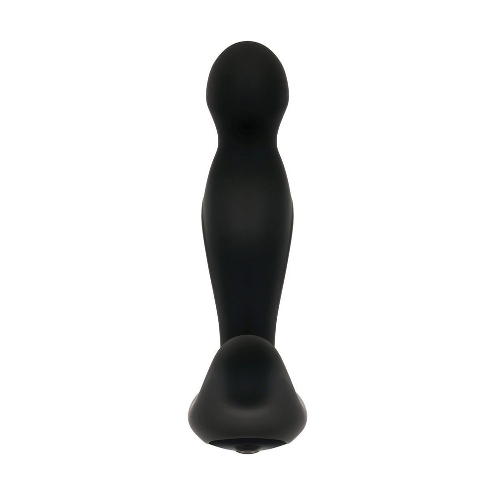 Черный вибростимулятор простаты Adam s Rotating P-spot Massager - 14,2 см