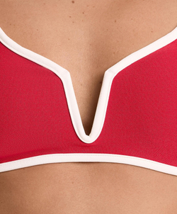 OYSHO Топ бикини с V-образным вырезом, яркий красный