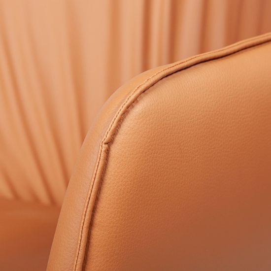 Полукресло крутящееся Sofia, экокожа soft-touch, терракот