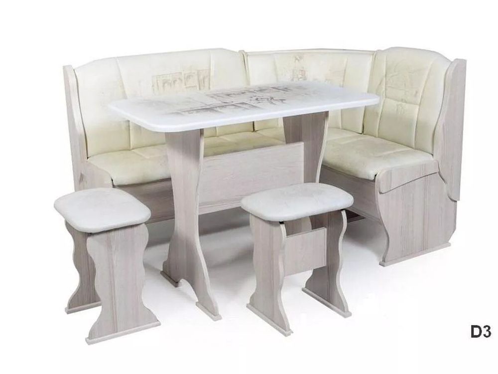 Кухонный набор Орхидея Автор с фотопечатью D3 бодега светлый