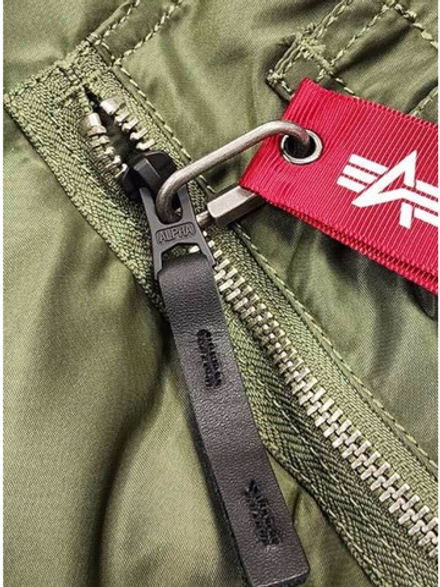 Куртка Аляска Alpha Slim Fit N-3B Parka (оливковая - s.green/orange)