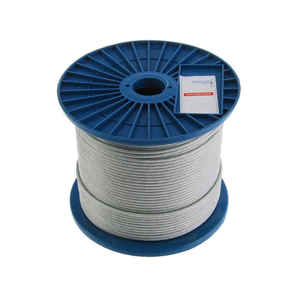Трос стальной DIN 3055 2мм оцинк. (250м)