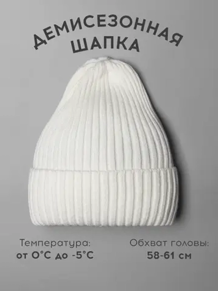 Шапка вязаная женская на осень