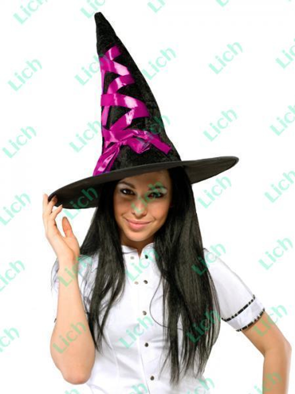 Шляпа ведьмы розовая