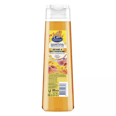 Сто Рецептов Красоты Шампунь для сухих и поврежденных волос 400 мл