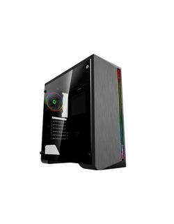 Gamemax Shine G517 ATX case, black, w/o PSU,w/1xUSB3.0+2xUSB2.0, HD-Audio , w/1x12mm FR1x12cm Ring ARGB Fan(FN-12Rainbow-N)