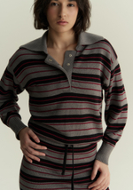 Поло укороченное в полоску 1’1’26