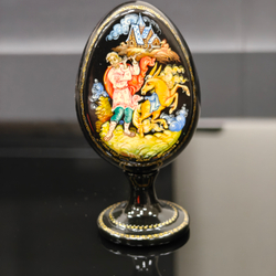 Яйцо сувенирное "Конек-горбунок"(ручная роспись Палех)