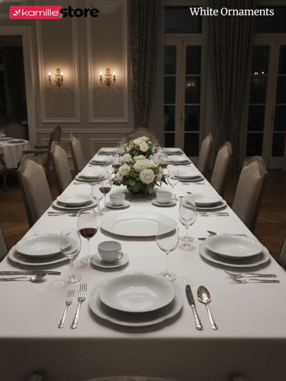 Чайный набор 250 мл. 12 предметов, фарфор, "White Ornaments"