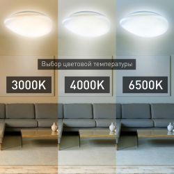Светильник потолочный светодиодный ЭРА Классик с ДУ SPB-6 Stone 70-RC с ДУ 70Вт 3000-6500К 5600Лм | Светильники SPB-6 с ДУ