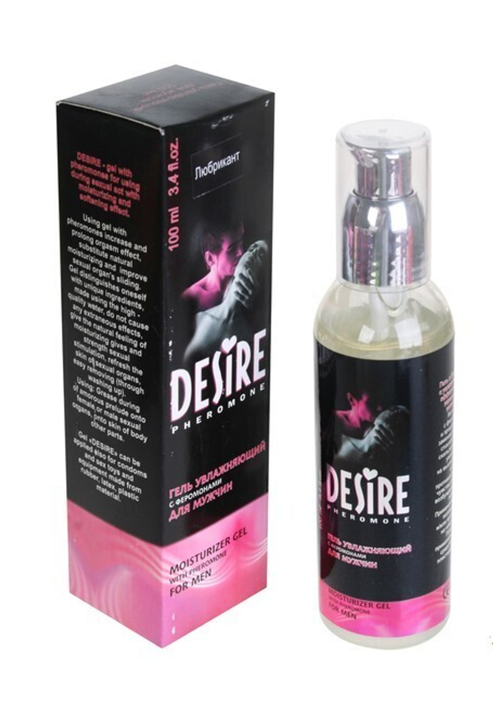Гель-смазка на водной основе с феромонами для мужчин Desire , 100 мл (Цвет: прозрачный)