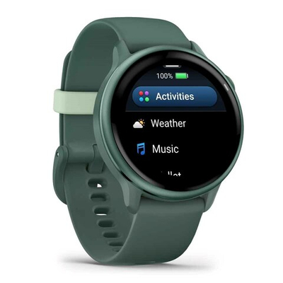 Смарт-часы Garmin Vivoactive 6, Amoled,42m, green зеленый силиконовый браслет 010-02985-02