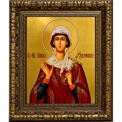 Гликерия Адрианопольская святая мученица. Икона на холсте.