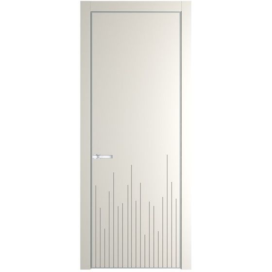 Межкомнатная дверь эмаль Profil Doors 7PA перламутр белый глухая профиль белый матовый