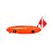 Буй Marlin Torpedo PVC orange