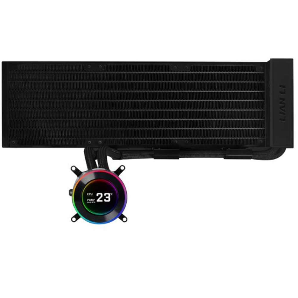Водяное охлаждение для CPU Lian Li Hydroshift lI LCD-C 360N FAN LESS Black G89.GHS2LCD36B.00