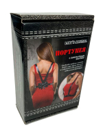 Кокетливая портупея с кожаным бантом сзади (Размер: S-M) (Цвет: черный)