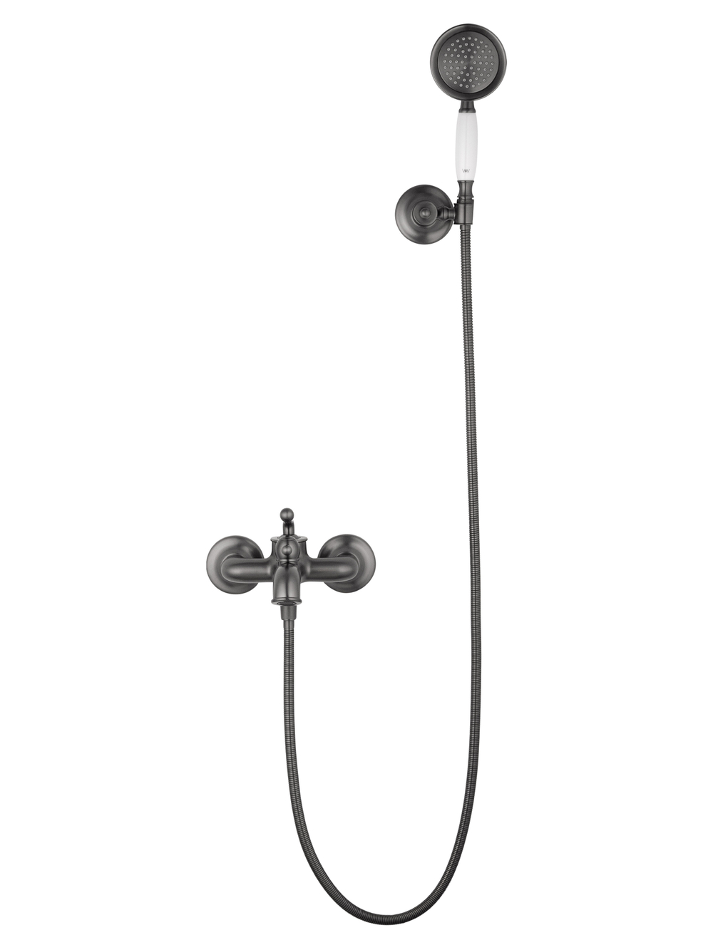 Смеситель для ванны с душем WONZON & WOGHAND STEAM, Темный графит (WW-88639008-BGM)