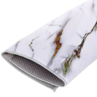 Коврик для сушки посуды 38*50см «Мрамор» белый