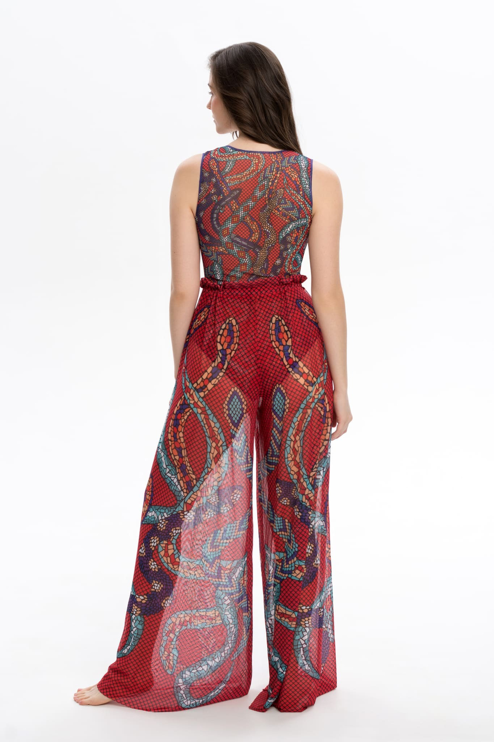 Брюки "Змеи мозаика"