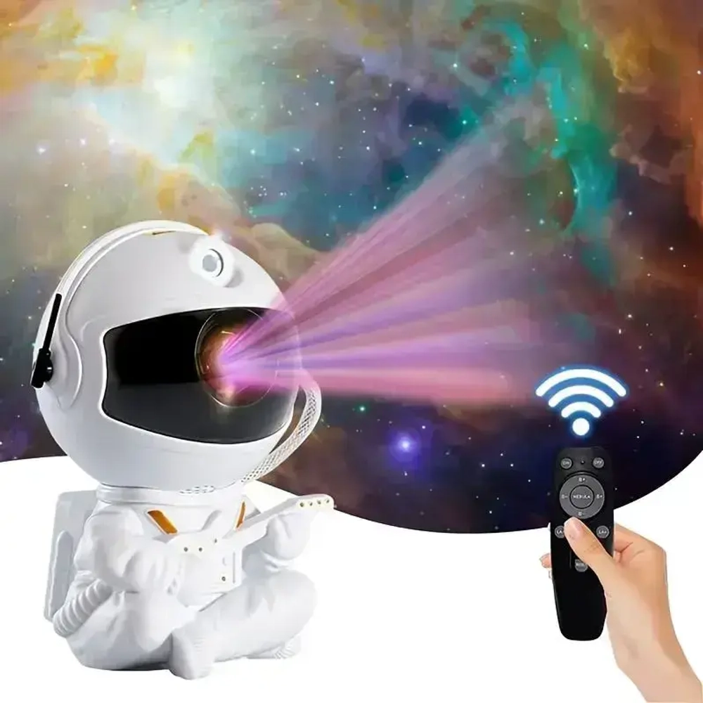 Проектор ночник звездное небо Космонавт с пультом