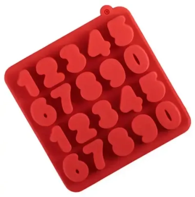 Форма для льда и шоколада Доляна «Цифры», 16×16×2 см, 20 ячеек