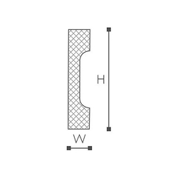 Молдинг WD2 (70х15х2000мм) NMC