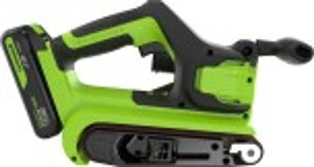 Ленточная шлифовальная машина аккумуляторная GREENWORKS G24BS 24V, АКБ 2Ач и ЗУ 3100607CUA