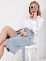 ✿ Юбка джинсовая миди с разрезом ✿