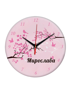 Часы именной подарок "Мирослава" Декор для дома, подарок