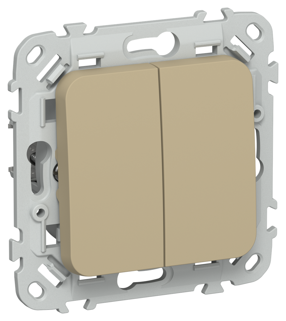 FLITE Выключатель жалюзи 10А ВЖ52-2-0-ФлХ хаки IEK