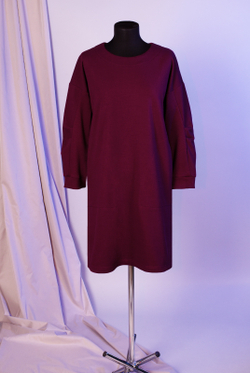 Платье женское 3496АП, бордовый #58Бор053496АП