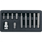 Набор бит SPLINE, шестигранный хвостовик 1/2'', CrV, 10 мм, 11 предметов Stels