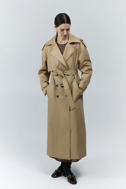 Тренч двубортный