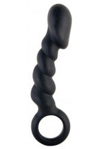 Черный стимулятор ануса Black & Red (Цвет: черный)