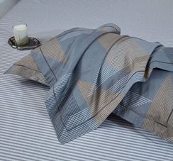 Комплект постельного белья с одеялом Asabella 2167 в клетку