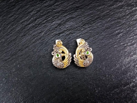 Серьги короткие "Эрциния"