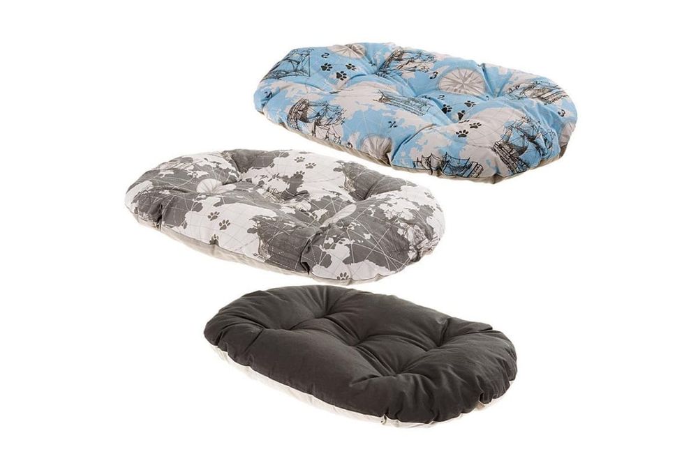 Подушка мягкая RELAX 65/6 для кошек и собак. (Розовый ромб), 65х42х8см