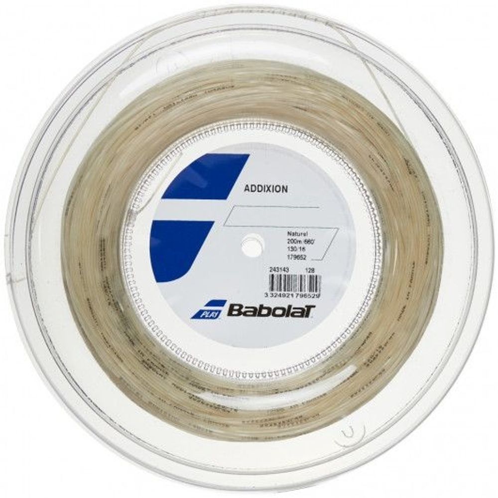 Струны для тенниса BABOLAT ADDIXION NATURAL В нарезке (1 натяжка) 11 м