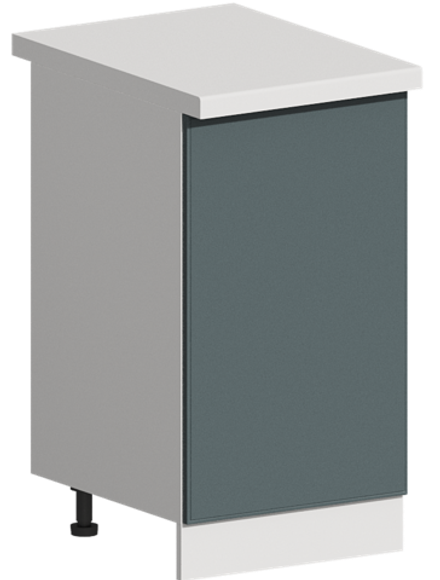 Кухня Модуль ШН 450 Белый / Бирюзовая мята