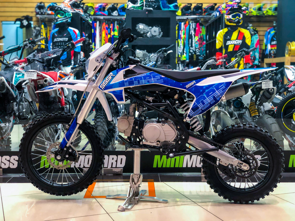 Питбайк SSSR CORE 125 SA 17/14 Cosmic Blue 1 (Полуавтоматическая КПП)