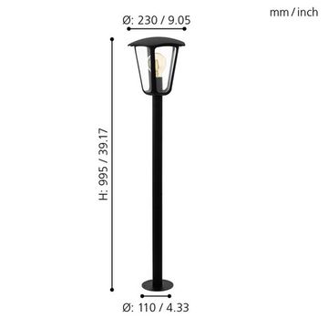 Уличный напольный светильник 1*E27 98123 чёрный MONREALE Eglo